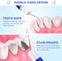 2pcs Portable Oral Dental Tooth Hook Hygeine Cleaning Molars Tool Teeth Stains Remover Plaque Remover...