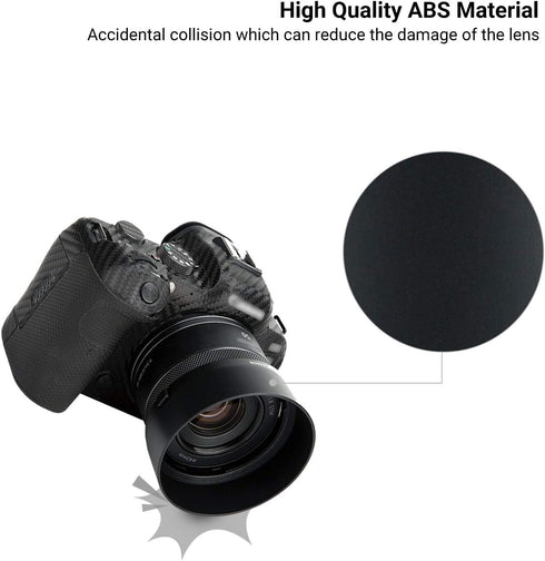 Lens Hood for Canon RF 50mm F1.8 STM on EOS R6 R5 RP R Camera, Reversible Lens Shade Replace Canon ES-65B Lens Hood, Compatible with 43mm Filters ...