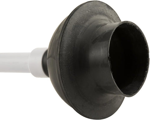 PlumbCraft 14-18-in. Stow-Away Plunger with Adjustable Handle 7503500, Heavy Duty Toilet Plunger for Households, Ergonomic Plunger to Unclog Toile...