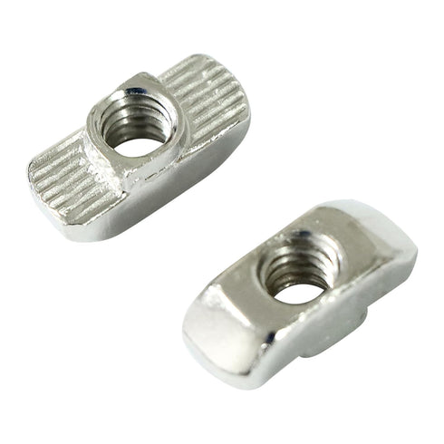 1/4"-20 Threaded Standard Steel Drop in T-Nut, Drop in T-Nuts Accessory Hardware Nuts for 15 40 Series Aluminum Extrusion Profiles Rail, 20 Packs...
