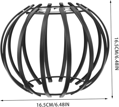 Zerodeko European and American Iron Simple Chandelier Open Lamp Cover Lamp Guard Cage Farmhouse Vintage Industrial Metal Wire Cage Sphere Lamp Sha...