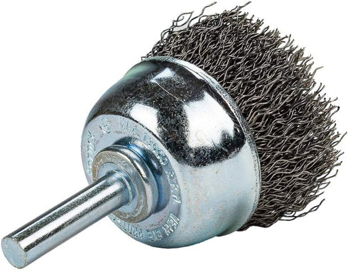 Forney 60004 Cup Brush, Coarse Crimped Wire with 1/4-Inch Shank, 1-1/2-Inch...