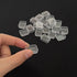 100pcs Transparent Quarter Watercolor Pans, 1ml Clear Empty Paint Pans for DIY Watercolor Palette, Travel Sets, and Custom Paint Mixing...