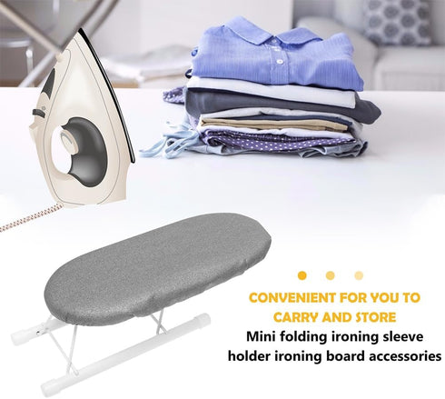 DOITOOL Tabletop Ironing Board Foldable Ironing Board,Small Ironing Board for Travel and Dorms,Portable Ironing Board Mini Iron Board for Small Sp...
