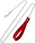 Red Leather Choker Collar with Chain Leash Set Adjustable Soft PU Heart Pendant Necklace for Women Ladies Pet Dogs Cats...