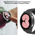 6+6 Pack Hard PC Case with Tempered Glass Screen Protector for Samsung Galaxy Watch 4 5 44mm, Waterproof, Fog-proof, All-Round PC Matte Protector ...