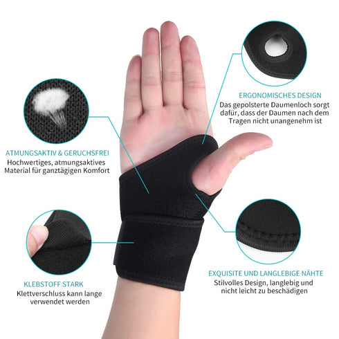 Wrist Brace for Carpal Tunnel, Breathable and Adjustable Wrist Support Brace for Arthritis and Tendinitis, Wrist Compression Wrap for Pain Relief,...