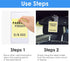 Clear Parking Permit Holder, 3 x 5 inch Car Vertical Parking Lot Pass Rear View Mirror Hanger for Car Passes, Stickers, Permits...
