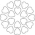 50 PCS Heart Shape Keyring Metal Silver Split Key Rings Heart Keychain Craft for DIY Home Car Keys Valentine's Day Mother's Day...