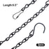 2pcs 9.5 Inch Black Hanging Chain for Bird Feeders, Planters, Lanterns, Lanterns, Suet Baskets, Wind Chimes, Chains Signs and Ornaments...
