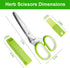 Herb Scissors, Multipurpose Sharp Kitchen Herb Cutter Shears with 5 Stainless Steel Blades, Safety Cover, Cleaning Comb, Cool Kitchen Gadgets for ...