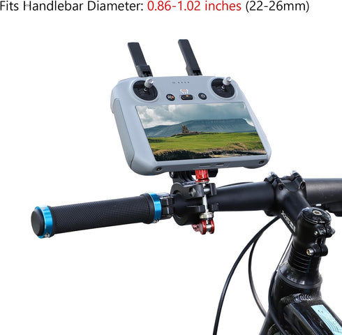 Aluminum Bike Handlebar Mount for DJI RC 2 Remote Controller and Action Cameras...