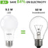 Lepro Dimmable LED Light Bulbs 60 Watt Equivalent, 9.5W 800LM Daylight White 5000K, A19 E26 Standard Medium Base, UL FCC Listed, 15000 Hour Lifeti...
