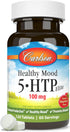 Carlson - Healthy Mood 5-HTP Elite, 100 mg, Serotonin Production, Healthy Mood & Promotes Relaxation, Natural Raspberry Flavor, 120 Tablets...