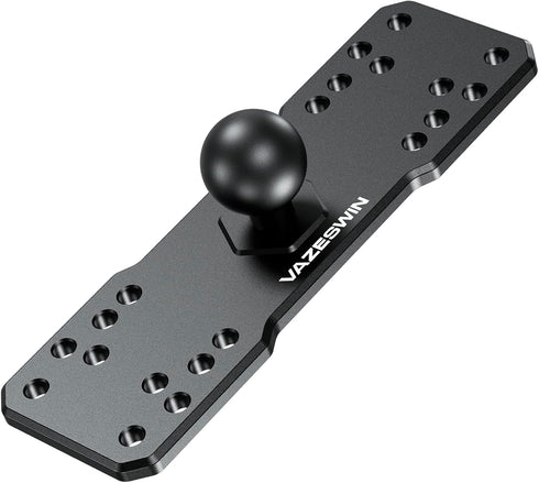 1" Ball Aluminum Alloy Fish Finder Mounting Plate, Universal Marine Electronic Mount Plate for Garmin, Lowrance, Humminbird, Raymarine, for RAM Mo...