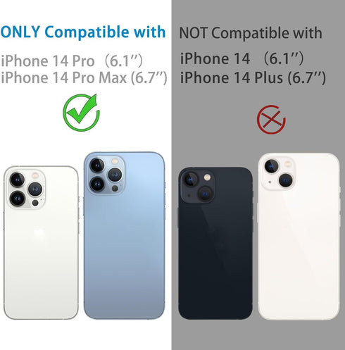 Compatible with iPhone 14 Pro and iPhone 14 Pro Max Camera Lens Protector, Anti-Scratch Tempered Glass Camera Screen Protector Shockproof Full Pro...
