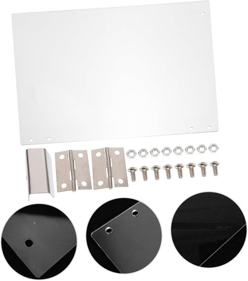 Ciieeo Protective Baffle Automatic Popcorn Machine Baffle Clear Panel Household Popcorn Maker Panel Popcorn Machine Door Panel Popcorn Machine Pan...