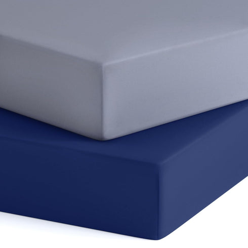 Crib Sheets for Boys 2 Pack, Baby Crib Sheets for Standard Crib Mattress & Toddler Bed, Cozy Breathable Fitted Crib Sheet Set for Baby Boy (28''x ...