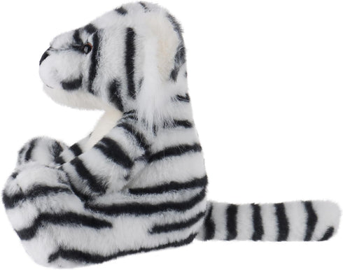 Apricot Lamb Toys Plush White Classic Tiger Stuffed Animal Soft Cuddly Perfect for Kids 8.0 Inches...