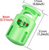 DYZD Plastic Cord Locks End Spring Stop Toggle Stoppers Multi-Colour (20PCS, Green)...
