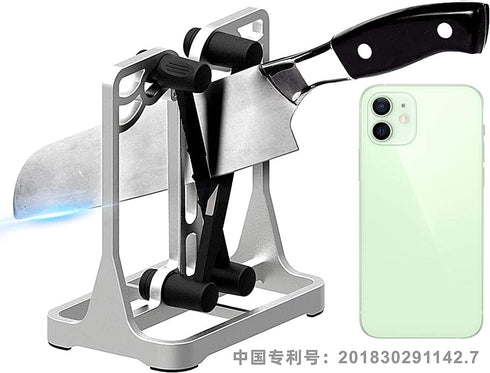 Kitchen Knife Sharpener,Edge Works Knife Sharpeners for Kitchen Knives,Knife Sharpeners for Military Aluminum, Hone, Sharpens, Beveled, Polishes D...