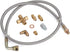 PTNHZ UNIVERSAL Turbo Oil Feed Line Oil Return Line Oil Drain Line Kit 1/8 NPT 4AN T3 T4 T3/T4 T04E T70 T66 T67 GT35 GT45...