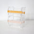 N&P SQian 2 Pack Transparent Visible Desktop Multi Washi Tape Dispenser, Desktop Acrylic Roll Tape Storage Box Holder Organizer Cutter for Office ...