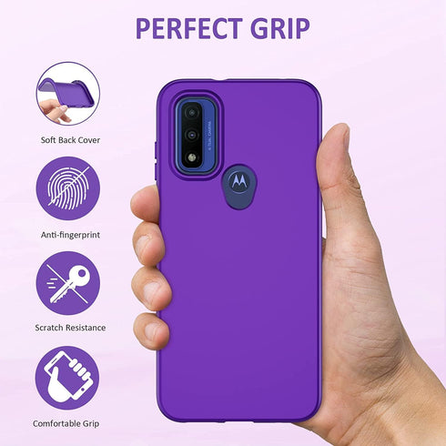 PUJUE for Motorola Moto-G Pure Phone Case: G Play 2023 | G Power 2022 Silicone Matte Case 360 Full Protection - Rugged Bumper Shockproof Drop Prot...