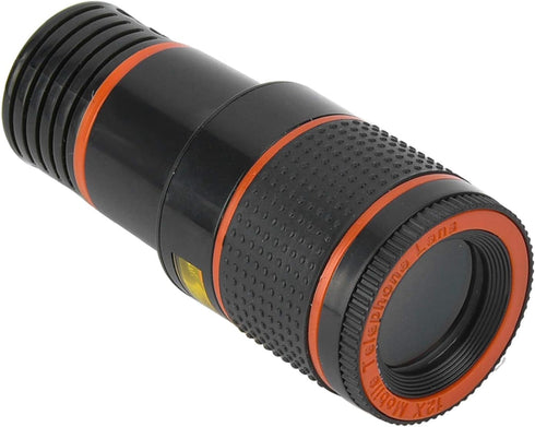 Macro Lens for Phone Telephoto Lens, 12x Cell Phone Camera Len Professional Universal Telephoto Lens, Universal Telephoto Lens Telescopic Focusing...