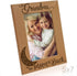 KATE POSH - Grandma I Love You to the Moon and Back Engraved Natural Wood Picture Frame, Mother's Day Gifts for Grandma, Birthday Gifts for Grandm...