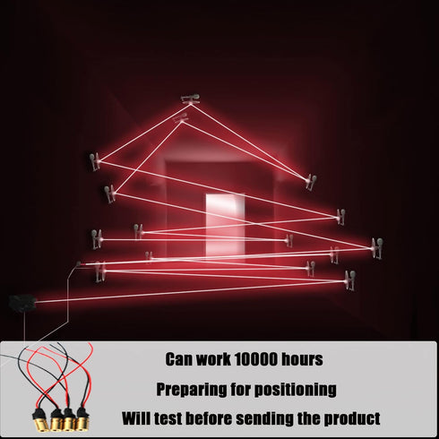 650nm red light laser module industrial laser module adjustable focal length(6mm-line-4packs)...