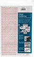 Chartpak Self-Adhesive Vinyl Numbers, 1/4 Inch High, Red, 718 per Pack (01102)...
