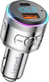 LENCENT Bluetooth 5.3 FM Transmitter,Full Metal Bluetooth car Adapter with PD 20W & QC3.0 Fast Charger,Hi-Fi Music/Clear Calling car FM Bluetooth ...