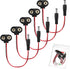 CHANZON UL Wires 9v Battery Connector Plug Arduino Battery Power Leather Clip with Center Positive 2.1mm x 5.5mm Male 5 Pack Jack T-Type for Ardui...
