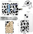 M-Plateau Phone Card Holder, Stick On with Snap Closure 3M Adhesive Leather Phone Wallet Work with iPhone 14 Case and Most Smartphones (Cow Print)...
