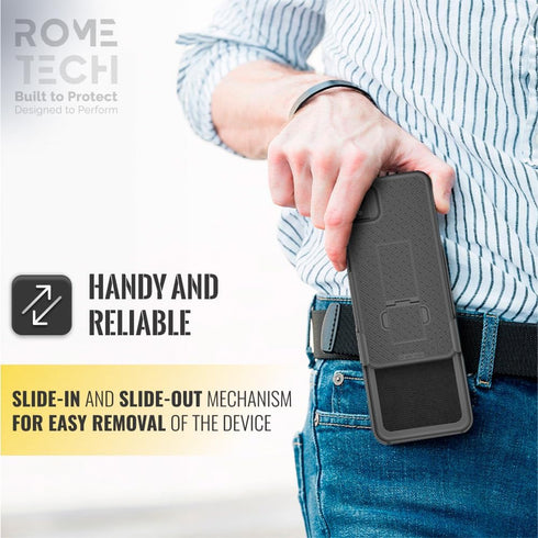 for Apple iPhone 15 Pro Max Case with Belt Clip Holster, Kickstand Slim Cover Phone Case for iPhone 15 Pro Max - Black......
