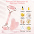 Gua Sha Facial Tools & Jade Roller Set for Face Guasha Tool for Face Ice Roller for Skin Care Gua Sha Stone Board Set for Reduce Puffiness and Imp...