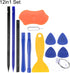 uxcell 12in1 Set Electronics Repair Tool Kit, Plastic Pry Bar, Scraper, Disassemble Removing Set for Screen Glue Removal...