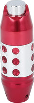 X AUTOHAUX Universal Aluminum Alloy Car Gear Stick Shift Knob with Button Lever Shifter Red...