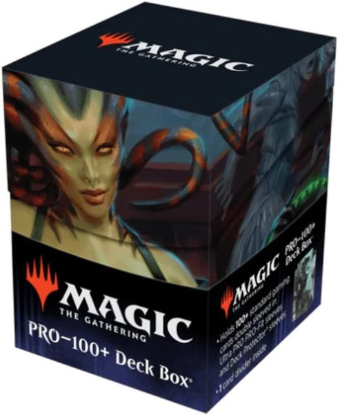 Ultra Pro - Outlaws of Thunder Junction 100+ Deck Box® Ft. Vraska for Magic: The Gathering, TCG collectible gaming accessory protective card deck ...