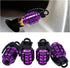 4PCS Chrome Tire Valve Stem Caps, Aluminium Alloy Car Wheel Tire Valve Caps, Personalized Car Exterior Air Stem Covers for Truck, SUV, Motorcycle ...