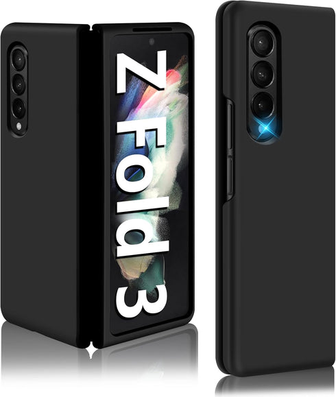 Z Fold 3 Liquid Silicone Case for Samsung Galaxy Z Fold3 5G, Slim Phone Case for Women Girls, Soft Gel Rubber Ultra Thin Anti-Scratch Design Prote...