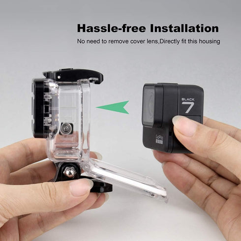 Waterproof Housing Case for GoPro Hero 7 Black, Hero 5 6 Black, Hero (2018) - 45M Underwater Protective Dive Housing Shell for GoPro Hero7 Hero6 H...