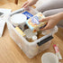 Plastic Bin with Lid, Mixed Size Latching Storage Box, 2 Packs, 6 Quart & 12 Quart...
