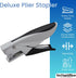 1InTheOffice Plier Stapler, Hand Held Stapler, 20 Sheet Capacity, Black/Gray, 1 Pack...