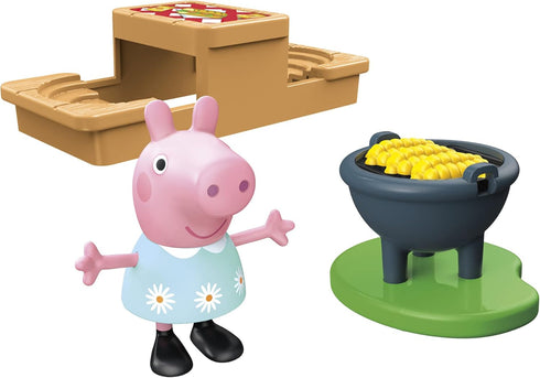 Peppa Pig Peppa's Adventures Picnic Playset, Preschool Toy with 2 Figures and 8 Accessories, for Ages 3 and Up...