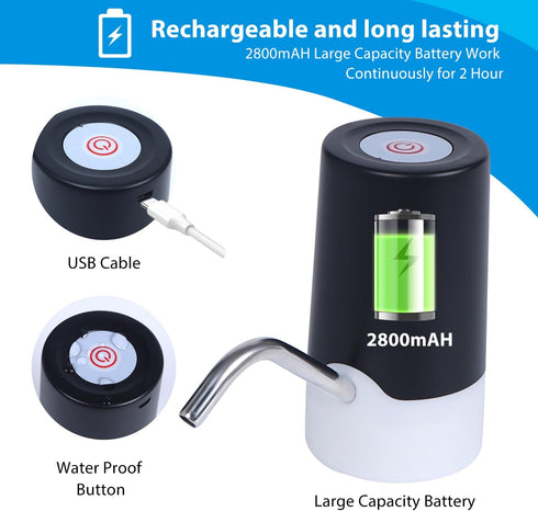 Water Table Pump,Kids Water Pump for Water Table,Water Table Accessories Small Cordless Water Pump for 3 Hours of Non-Stop Fun for Kids...