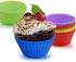 24 Pack Silicone Baking Cups Reusable Muffin Liners Non-Stick Cup Cake Molds Set Cupcake Silicone Liner Standard Size Silicone Cupcake Holder Reus...