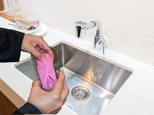Silicone Sponge (3 Pack) - Food Grade Reusable Sponges for Dishes - Dishwasher Safe, Heat Resistant and BPA Free - Double Sided Silicon Brush - Di...