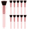 10 Pcs Flat Top Foundation Brush Bachelorette Party Favors Foundation Brush Dense Makeup Artist Brush for Liquid, Cream, Flawless Face Blush Brush...